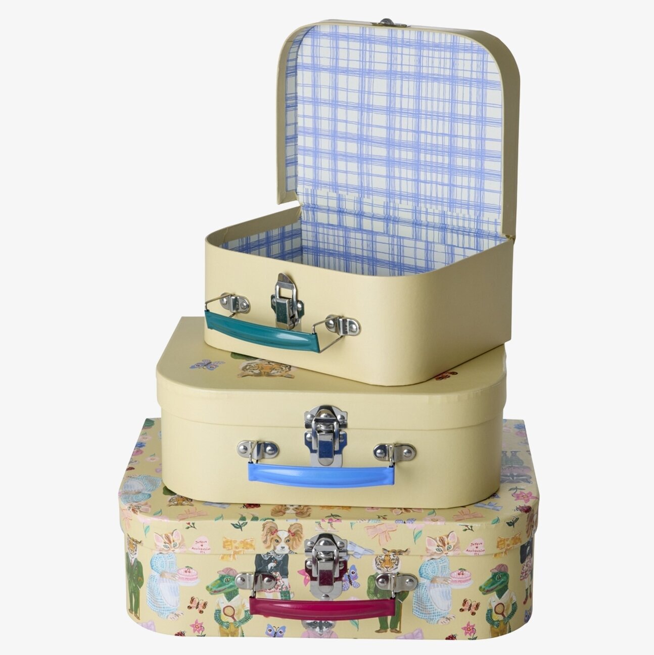 Väskor 3-Pack Cardboard Cream - Rice x Nathalie Lété Övrig prydnad/dekoration för inredning innemiljö