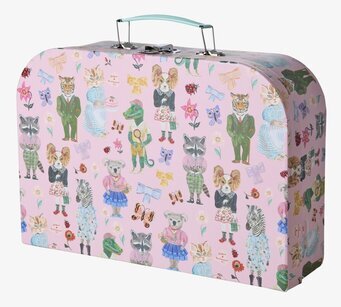 Bild av kreativt och fantasifullt väskset med djurmönster