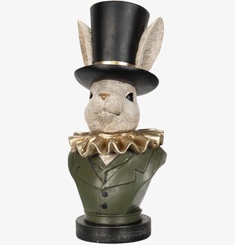 Bild av dekorativ kaninfigur med eleganta detaljer