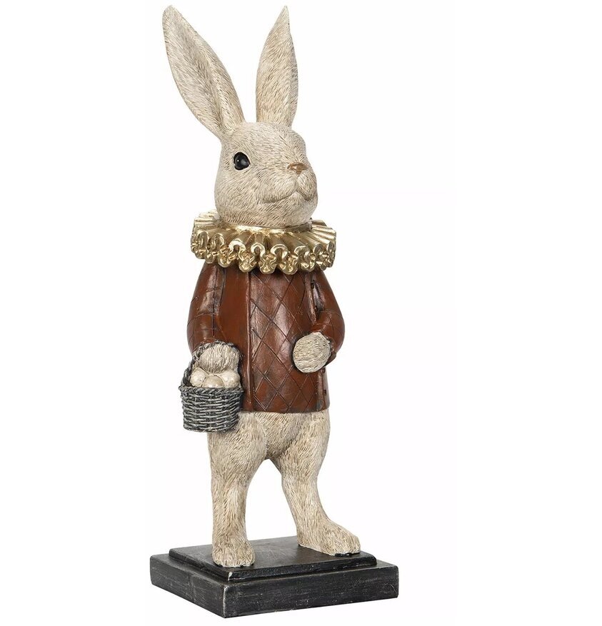 Kanin Med Äggkorg Poly A Lot Decoration Kaniner för prydnad/dekoration Prydnadskaniner Dekorationskaniner Bunnys dekoration