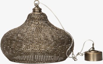 Bild av taklampa i antik mässing med unik design