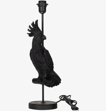 Bild av unik svart kakadua-lampa med elegant design