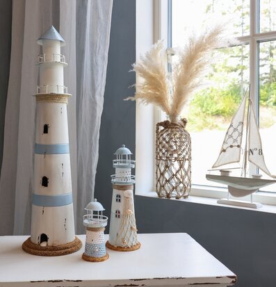 Bild av stämningsfull inredning med maritim känsla