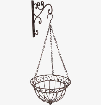 Bild av elegant hängande ampel med antik brun finish