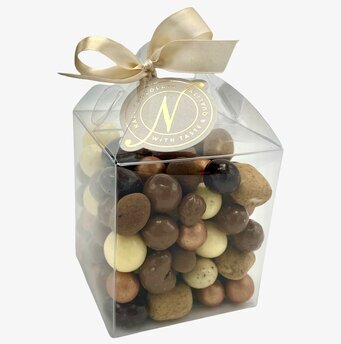 Bild av stilfull chokladförpackning som presentidé