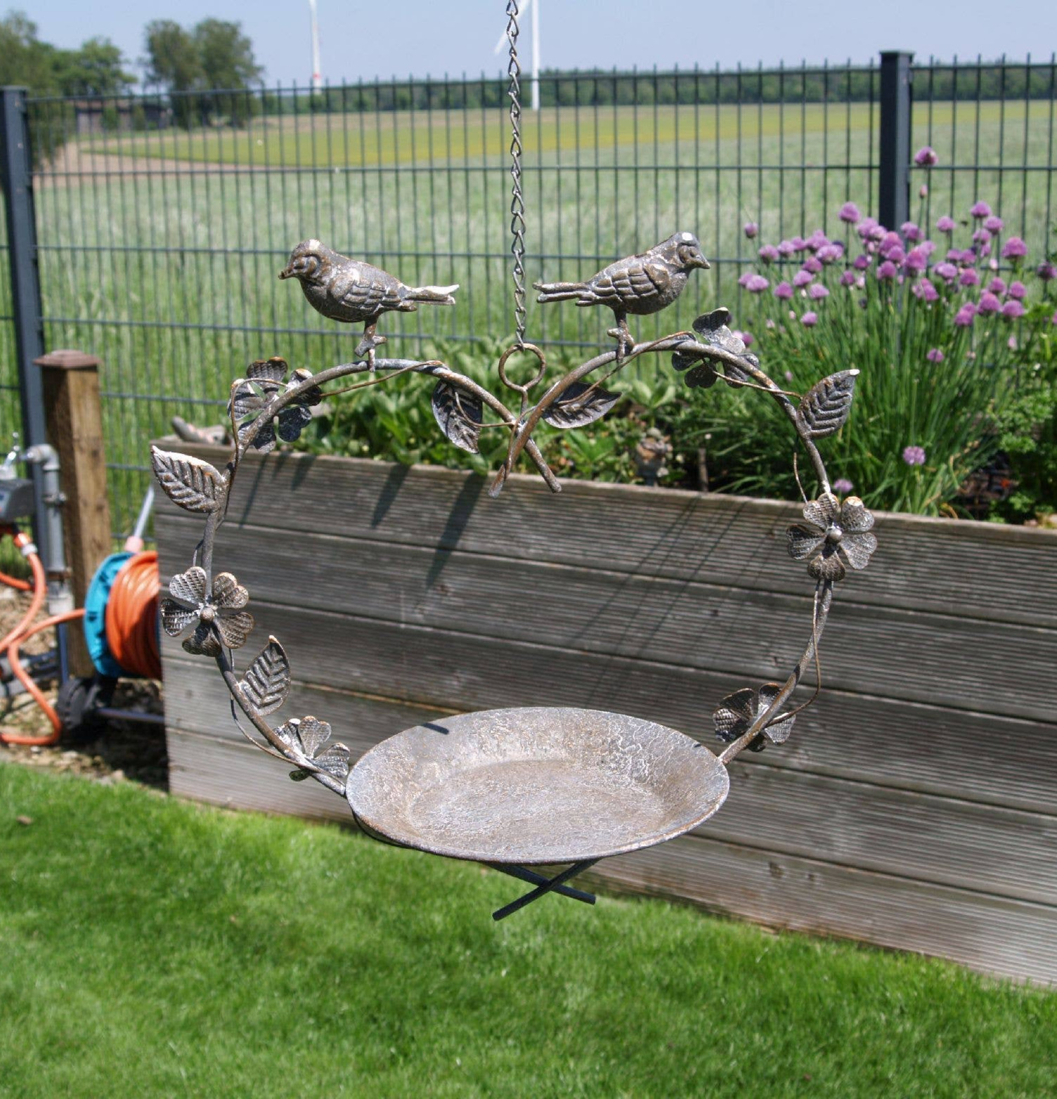 Fågelbad Metall Hjärta Ambiente Haus