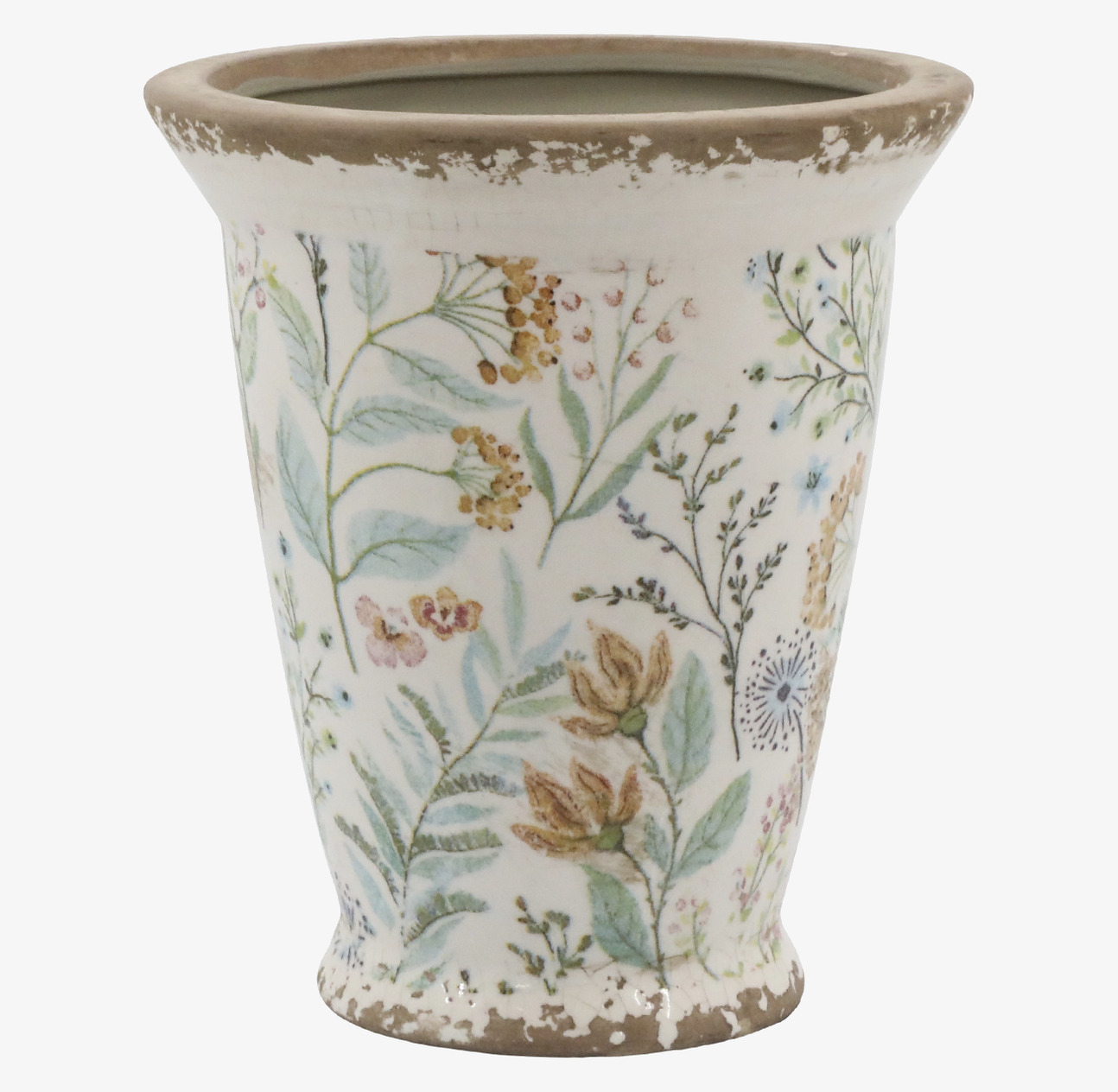 Maxime Kruka Med Blomstermotiv Chic Antique Krukor Örtkrukor Glaskrukor