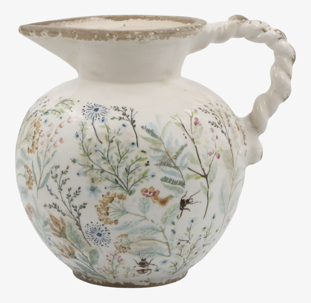 Bild av tidlös kanna med blommigt mönster och elegans