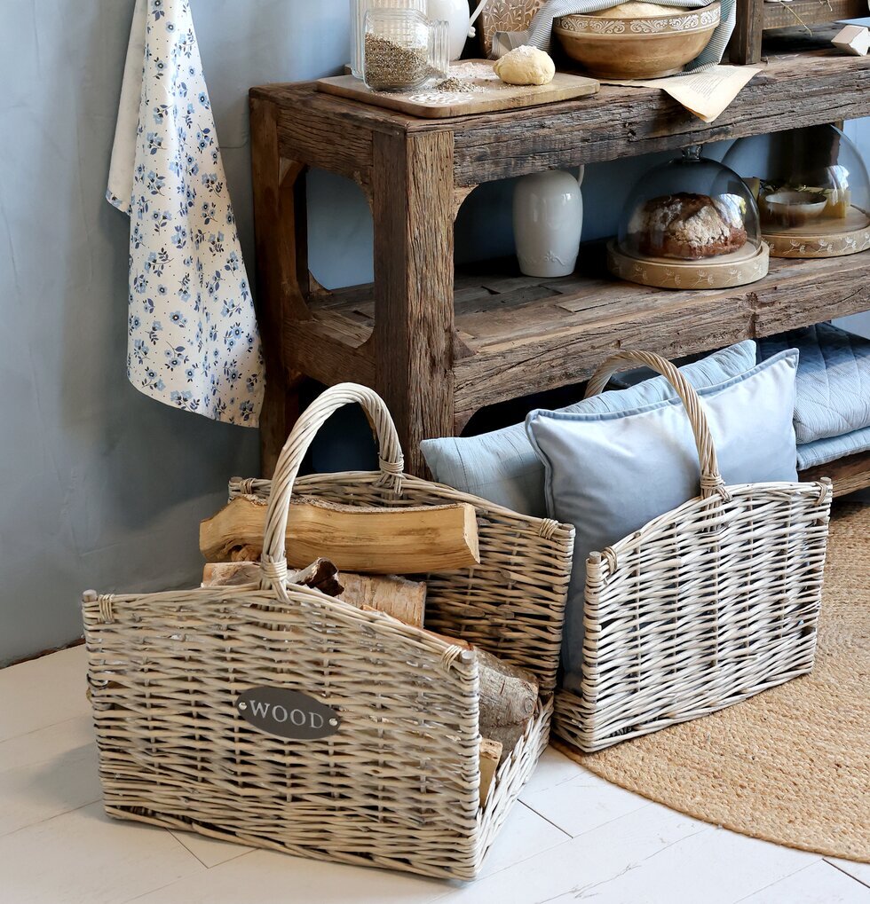 Vedkorg Pil Natur Chic Antique