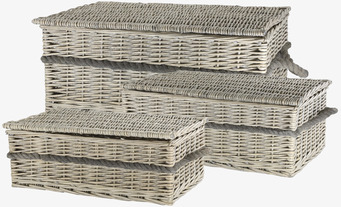 Bild av stilrena och mångsidiga korgar för hemförvaring