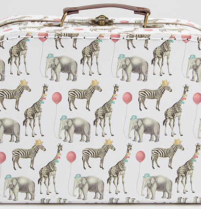 Party Safari 3-pack Suitcase från Sass & Belle med safaridjur