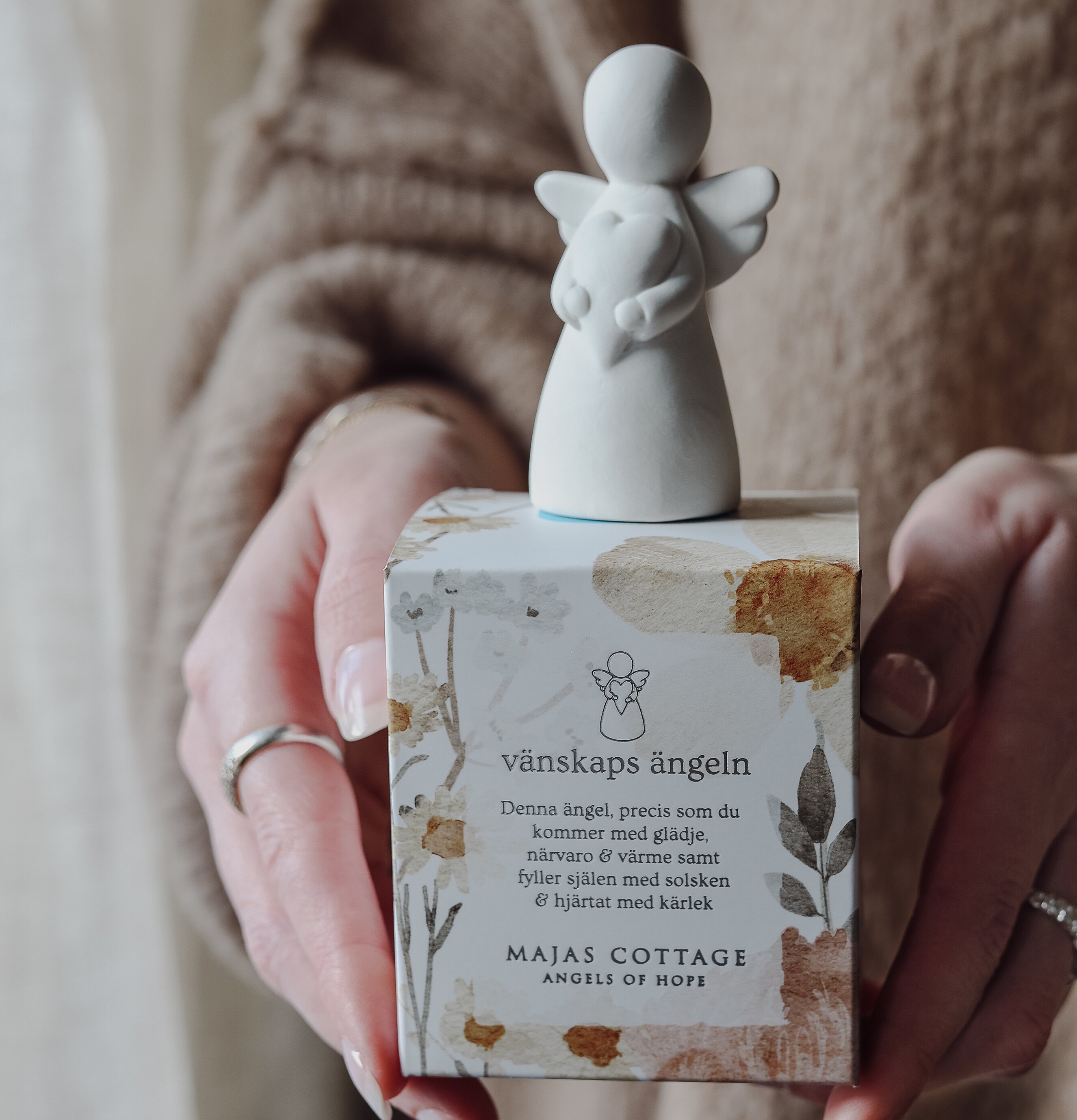 Vänskaps Ängeln Inkl Gåvobox Majas Cottage Övrig prydnad/dekoration för inredning innemiljö
