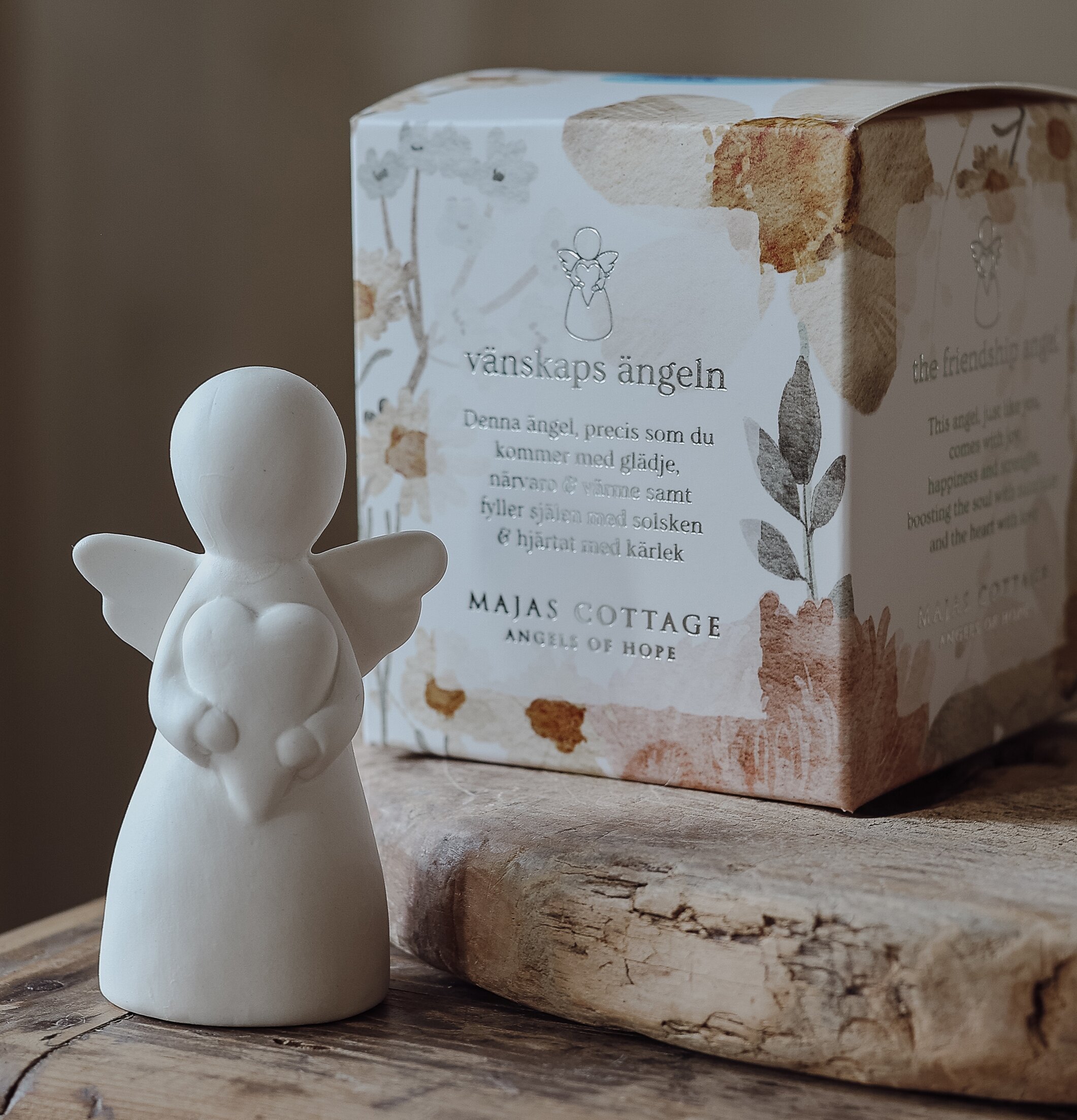 Vänskaps Ängeln Inkl Gåvobox Majas Cottage Övrig prydnad/dekoration för inredning innemiljö