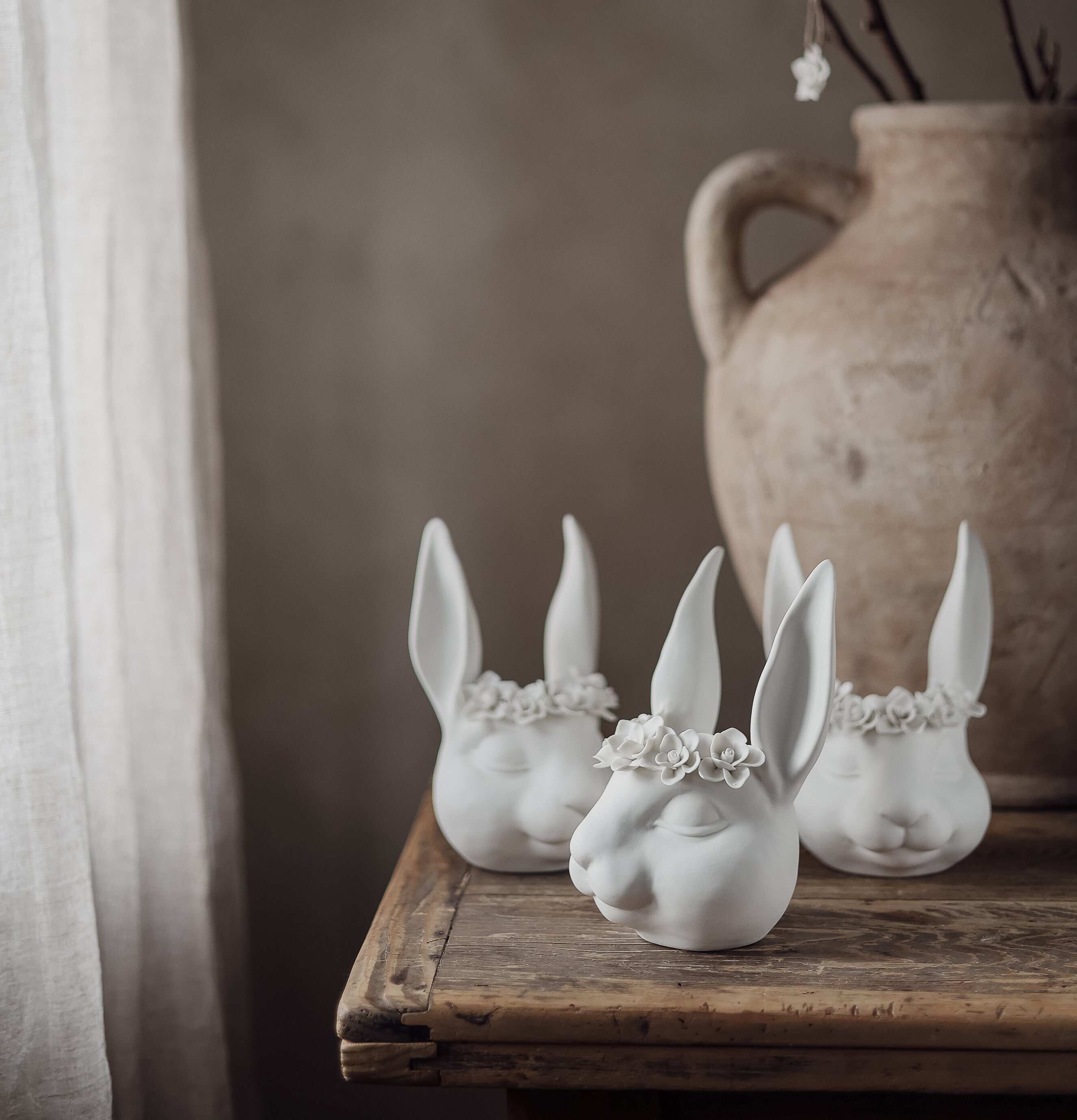 Majas Floral Bunny Cottage Krukor Örtkrukor Glaskrukor