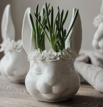 Majas Floral Bunny Cottage Krukor Örtkrukor Glaskrukor