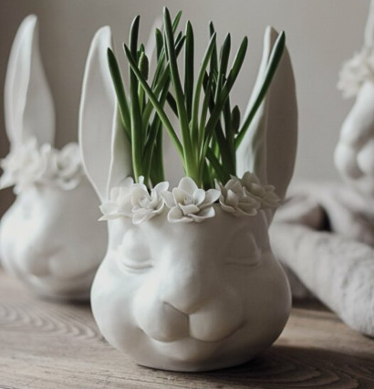Majas Floral Bunny Cottage Krukor Örtkrukor Glaskrukor