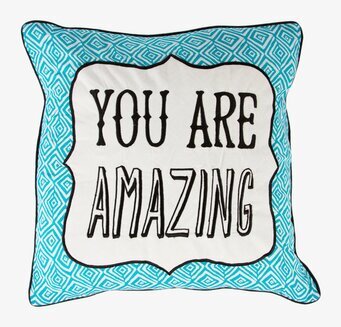 Kudde - You Are Amazing från Sass & Belle med färgglad design