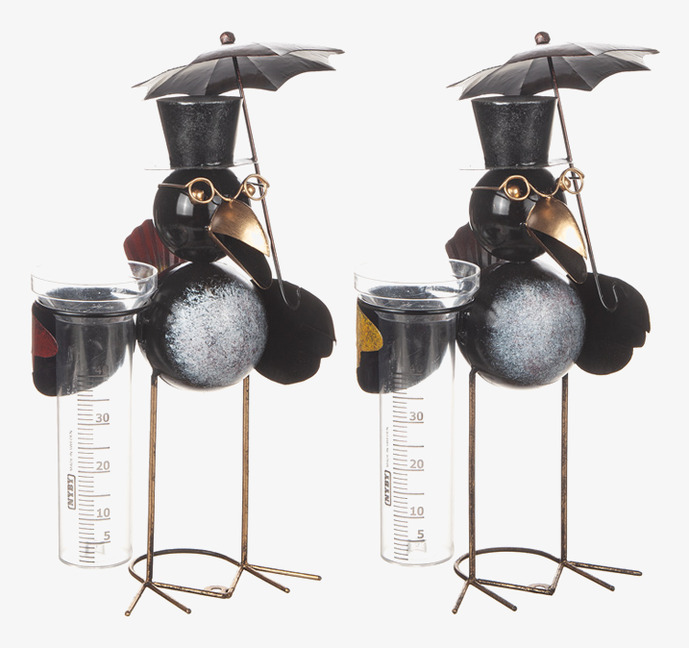 Regnmätare Fågel Plåt Inkl Mätarglas från Different Design