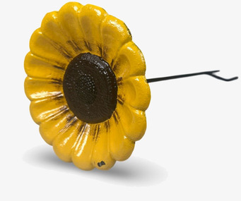 Bild av solrosformad fågelbad för trädgårdsdekoration