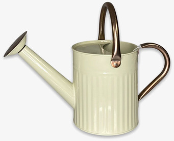 Bild av stilren cremefärgad vattenkanna i tidlös design