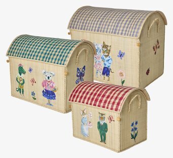 Bild av charmiga förvaringslådor i form av hus