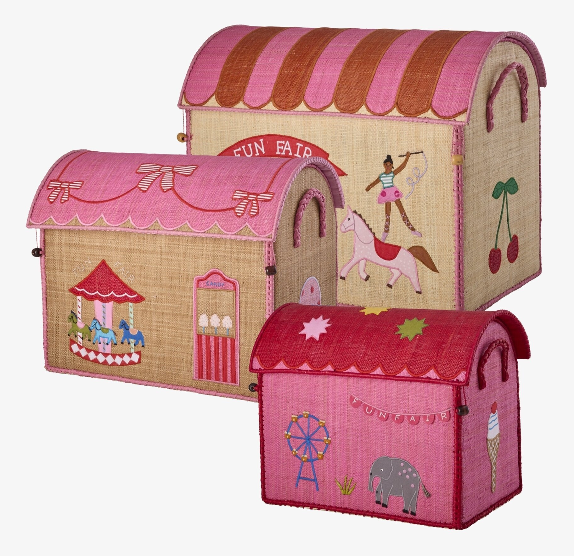 Förvaringshus Fun Fair Theme Pink Rice