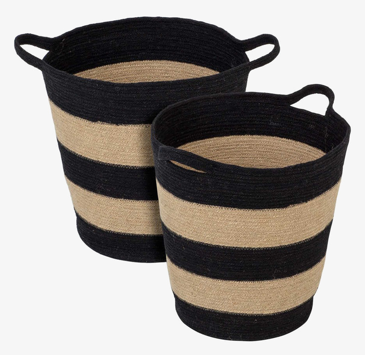 Jutekorg Emma från Dixie i två storlekar med handtag