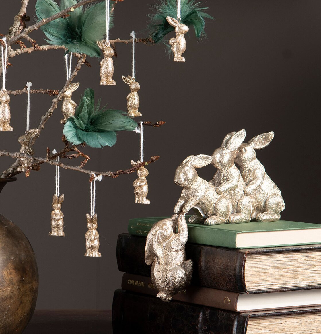 Hare Bästa Vänner Poly A Lot Decoration Kaniner för prydnad/dekoration Prydnadskaniner Dekorationskaniner Bunnys dekoration