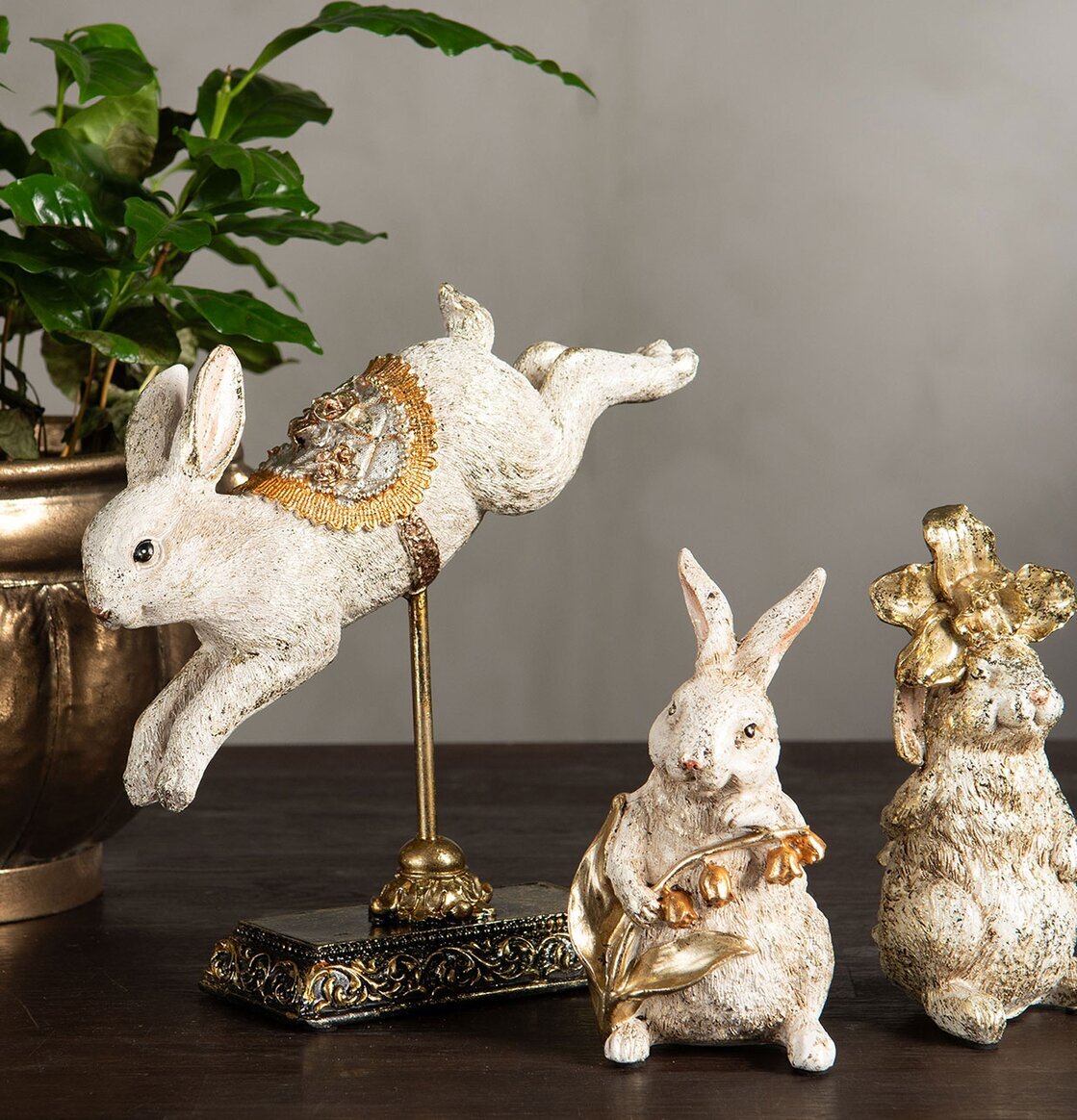 Kanin Stativ Poly A Lot Decoration Kaniner för prydnad/dekoration Prydnadskaniner Dekorationskaniner Bunnys dekoration