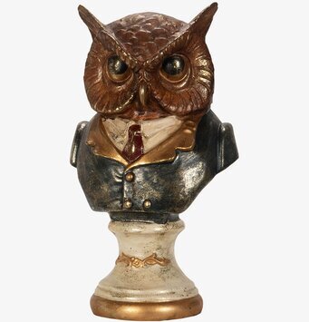 Bild av dekorativ ugglebyst med elegant vintage-design