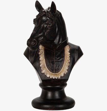 Bild av en detaljerad hästbyst i aristokratisk stil