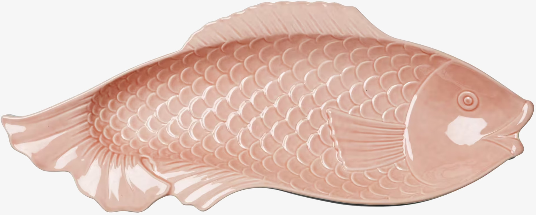 Uppläggningsfat Fisk Korall från Rice i korallrosa nyans