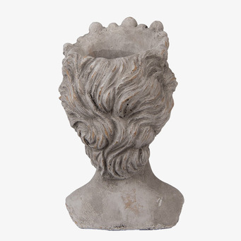 Bild av unik skulpturell kruka med rustik finish