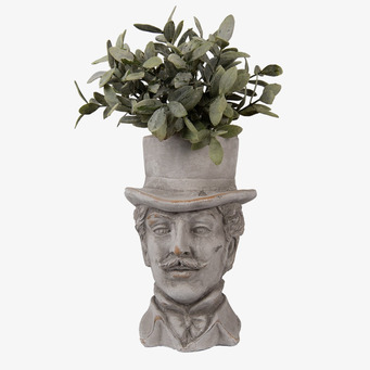 Bild av elegant kruka formad som manlig byst