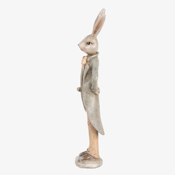 Elegant Kanin Frack/Rosett 17cm Clayre & Eef Kaniner för prydnad/dekoration Prydnadskaniner Dekorationskaniner Bunnys dekoration