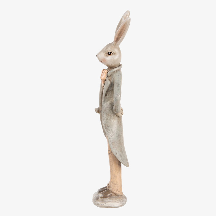 Elegant Kanin Frack/Rosett 17cm Clayre & Eef Kaniner för prydnad/dekoration Prydnadskaniner Dekorationskaniner Bunnys dekoration