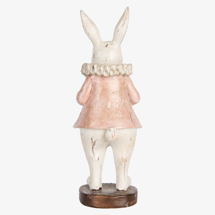 Kanin Deco Vit/Rosa Clayre & Eef Kaniner för prydnad/dekoration Prydnadskaniner Dekorationskaniner Bunnys dekoration