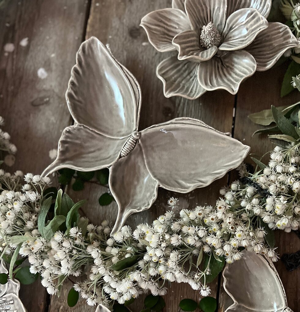 Fjärilsfat Garden Stor Grå Mitt & Ditt Underbara Liv Övrig prydnad/dekoration för inredning innemiljö utemiljö