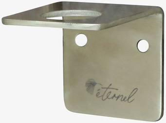 Bild av elegant väggupphängning i mässing för flaskor