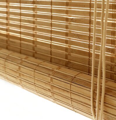 Bild av bamburullgardin för naturlig och harmonisk stil