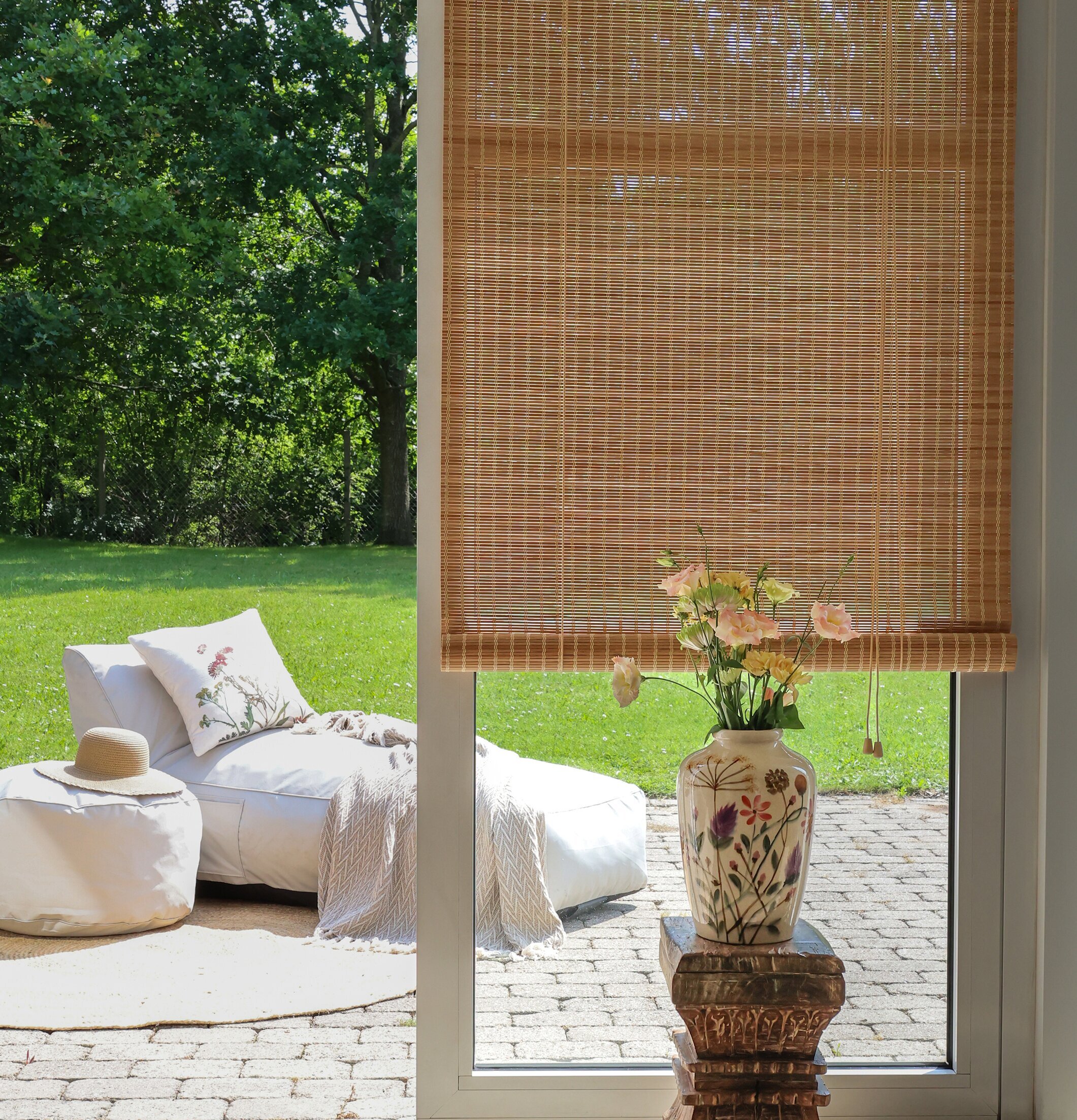 Rullgardin Bambu Ljus Natur Chic Antique Övrig prydnad/dekoration för inredning innemiljö