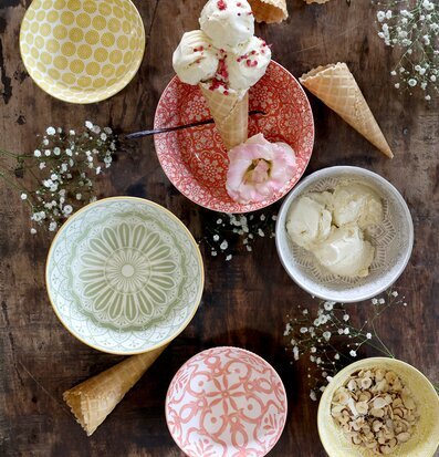 Skål Arés Grön Korall Chic Antique Skålar att äta ur tilltugg Såskannor/Vispskål servering Matlådor Förvaring av