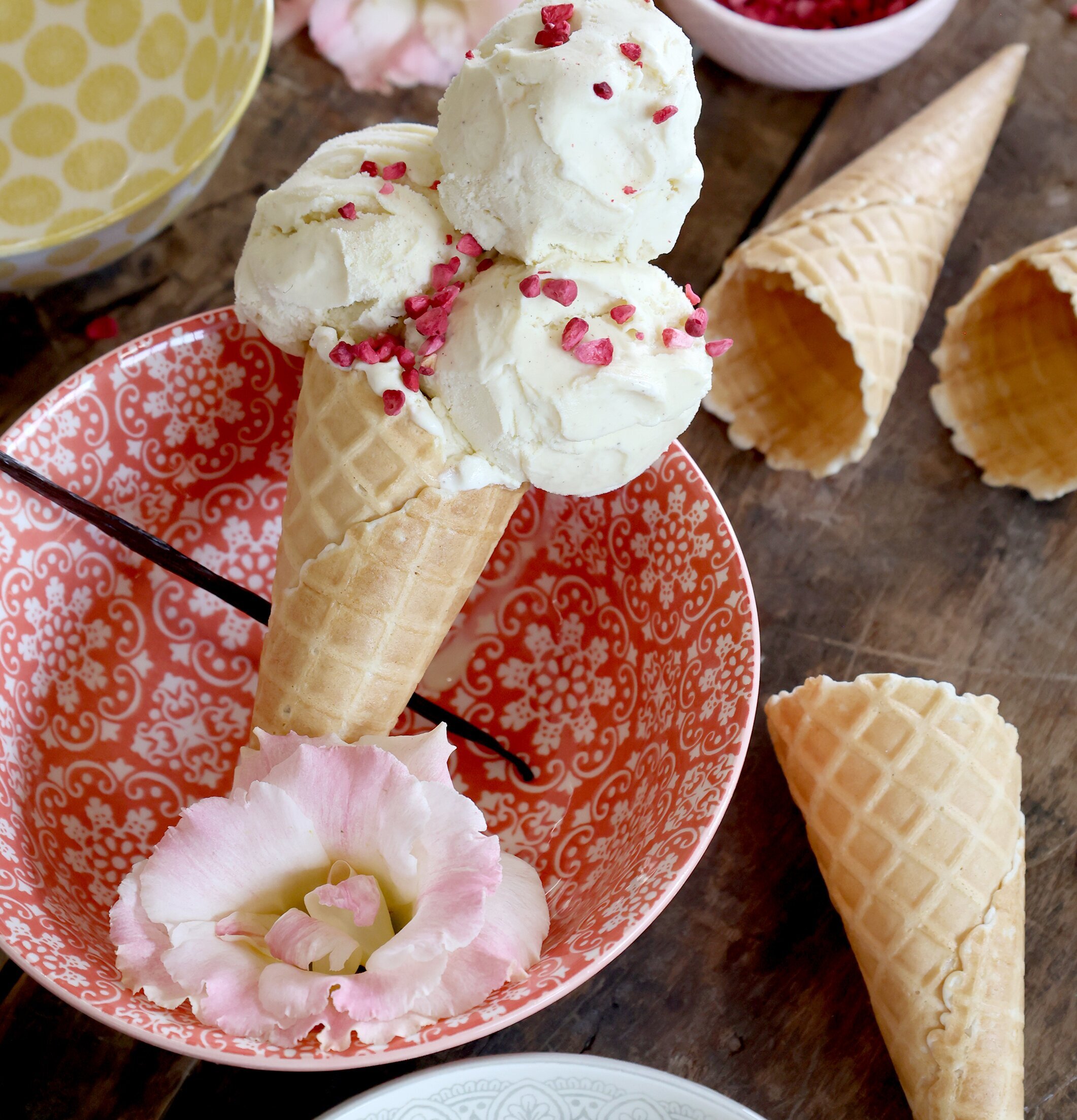 Skål Arés Korall Chic Antique Skålar att äta ur tilltugg Såskannor/Vispskål servering Matlådor Förvaring av lunch/mat