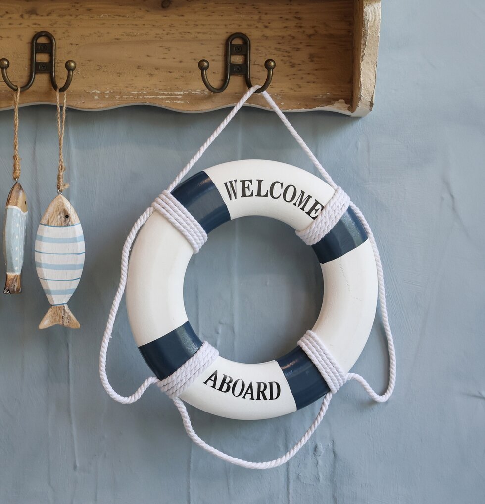 Deco Livboj - Welcome Aboard Chic Antique Övrig prydnad/dekoration för inredning innemiljö utemiljö