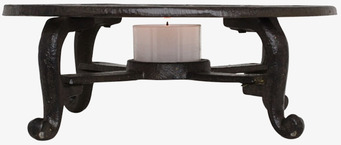 Bild av grytunderlägg i järn med industriell design