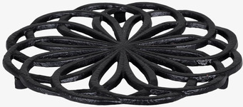 Bild av elegant grytunderlägg i järn med blommönster