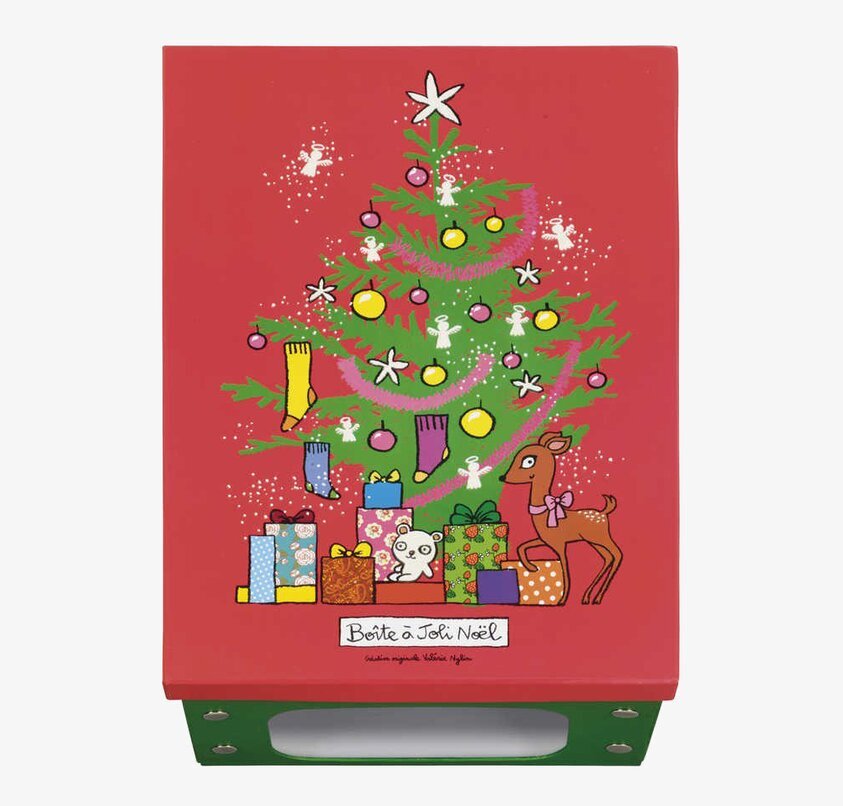 Låda Ihopfällbar Julpynt från Derriére la porte med julmotiv