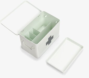 Bild av praktisk och rymlig medicinförvaring i metall