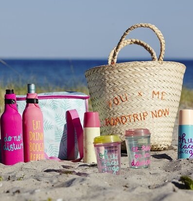 Termos 0.35l från Rice på en färgstark strandutflykt