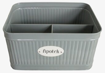 Bild av grön plåtburk med elegant och funktionell design